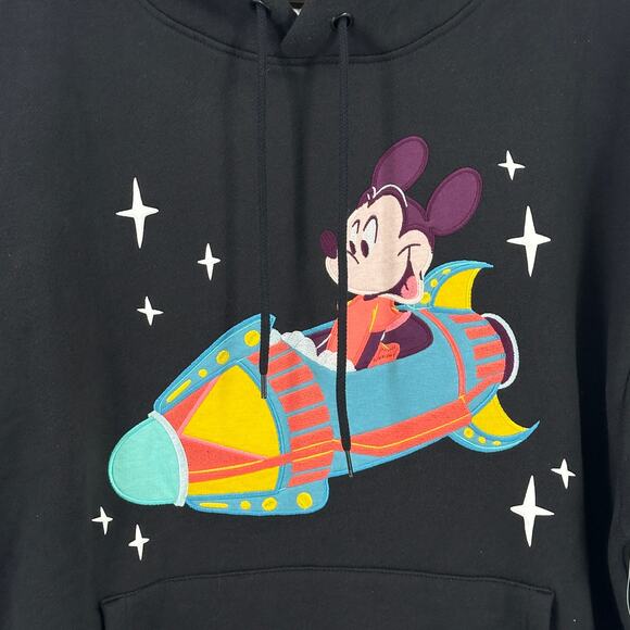 Disneyland Mickey Mouse Astro Orbiter Spirit Jersey Hoodie Mens Sz Medium - Picture 4 of 6